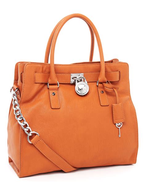 michael kors hamilton bag orange|Michael Kors nouveau Hamilton bag.